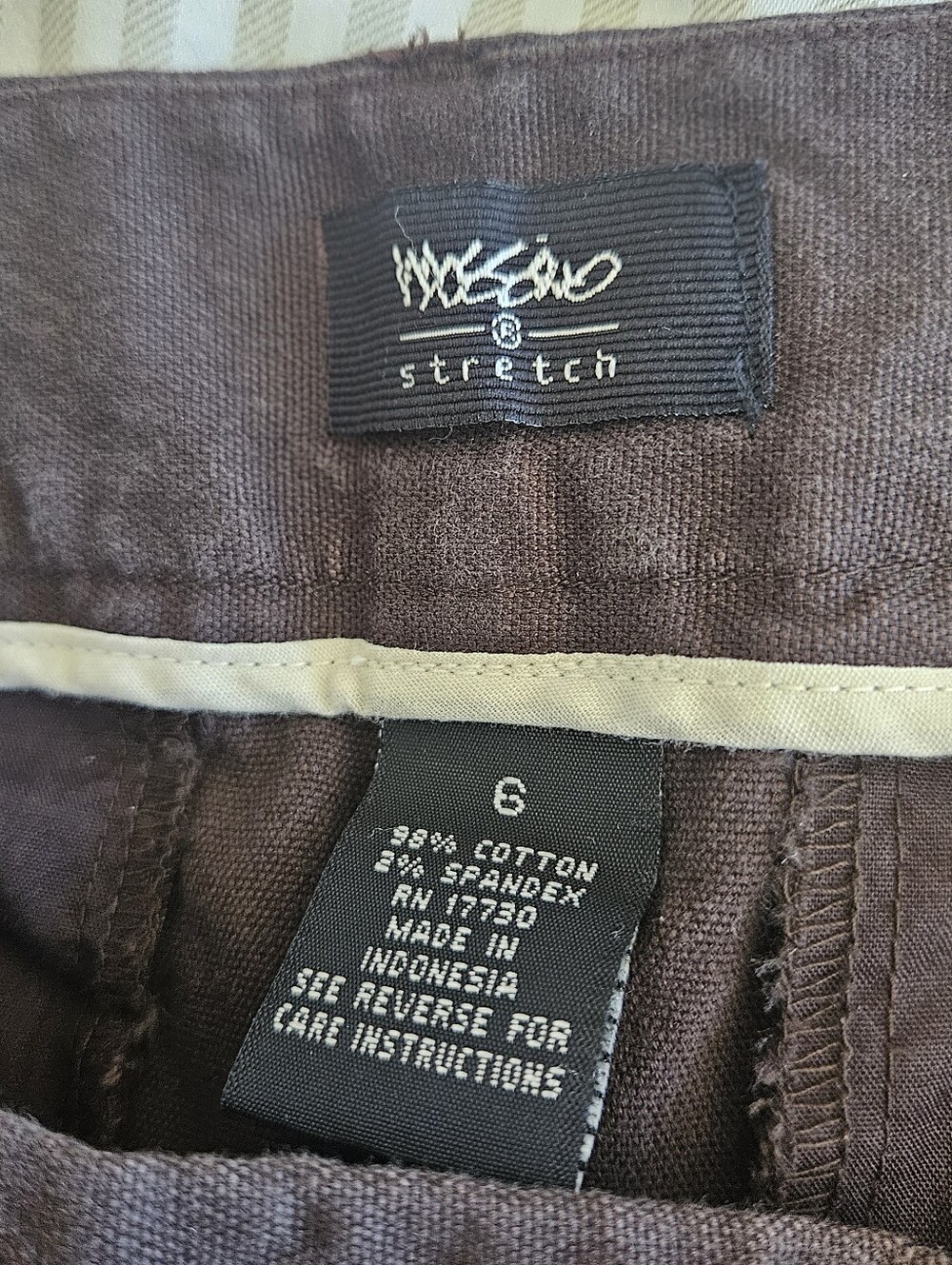 Mossimo Stretch Brown Cotton Mini Skirt - Picture 5 of 6